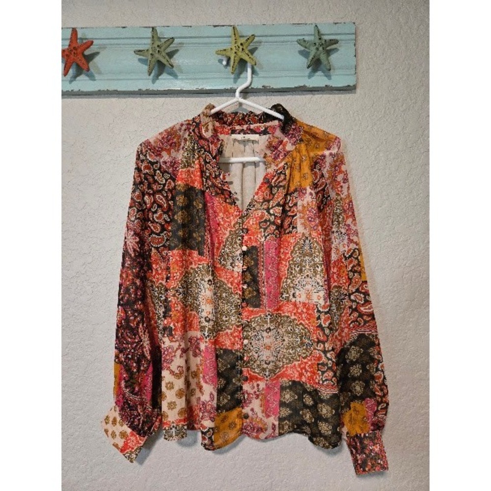 Entro Boho Patchwork Blouse